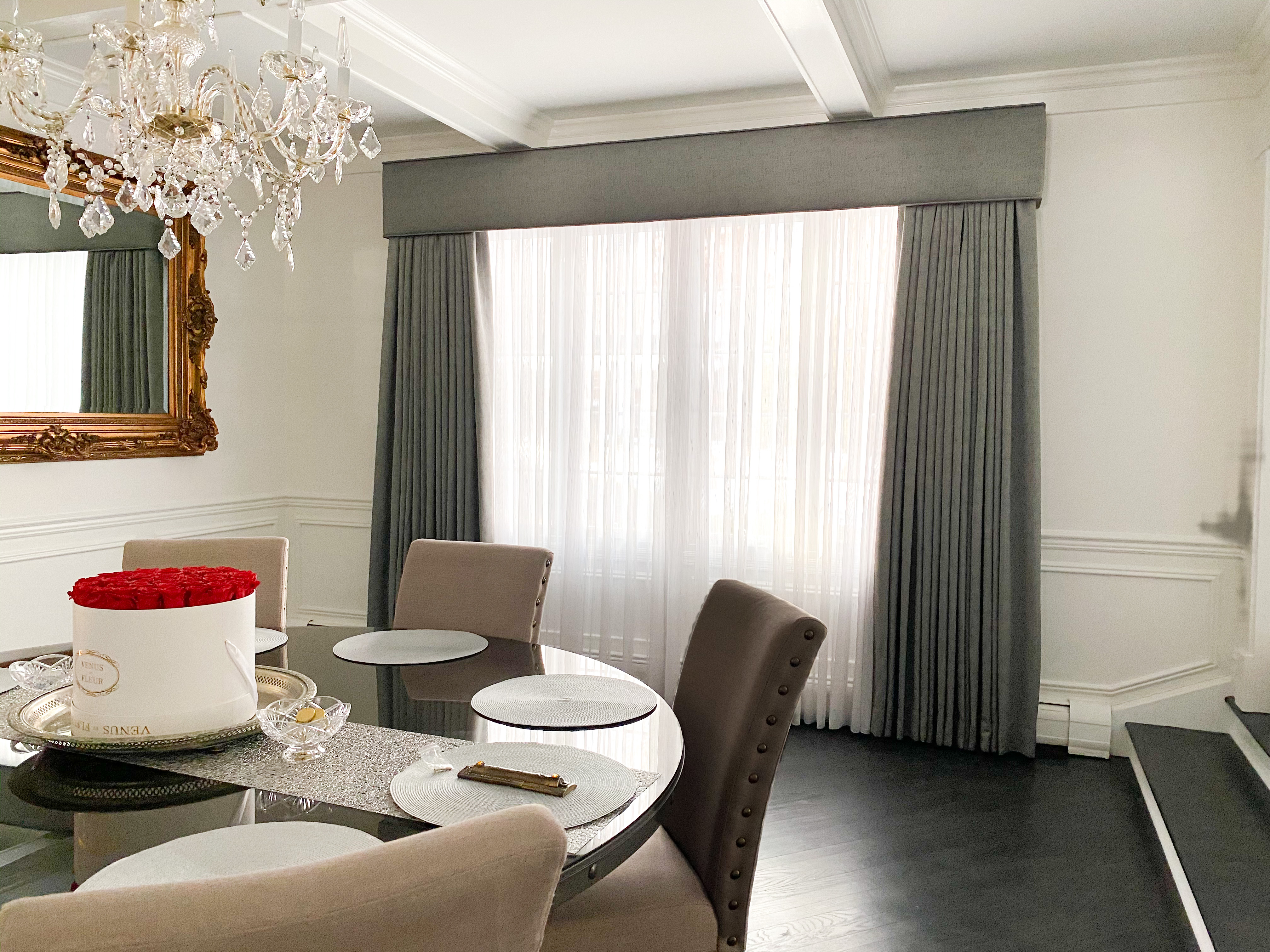 Sheers, Drapes And Cornice