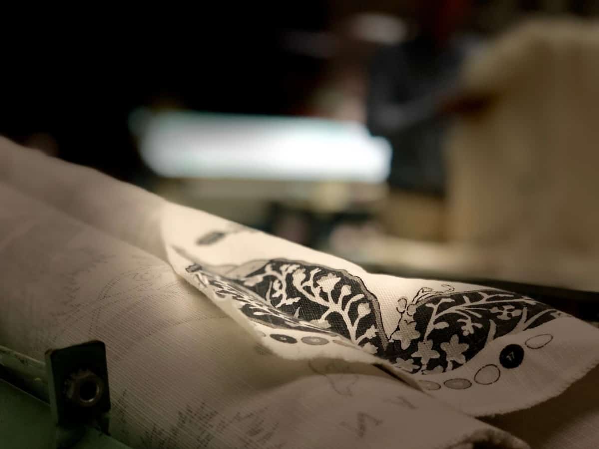 Fabric for draperies