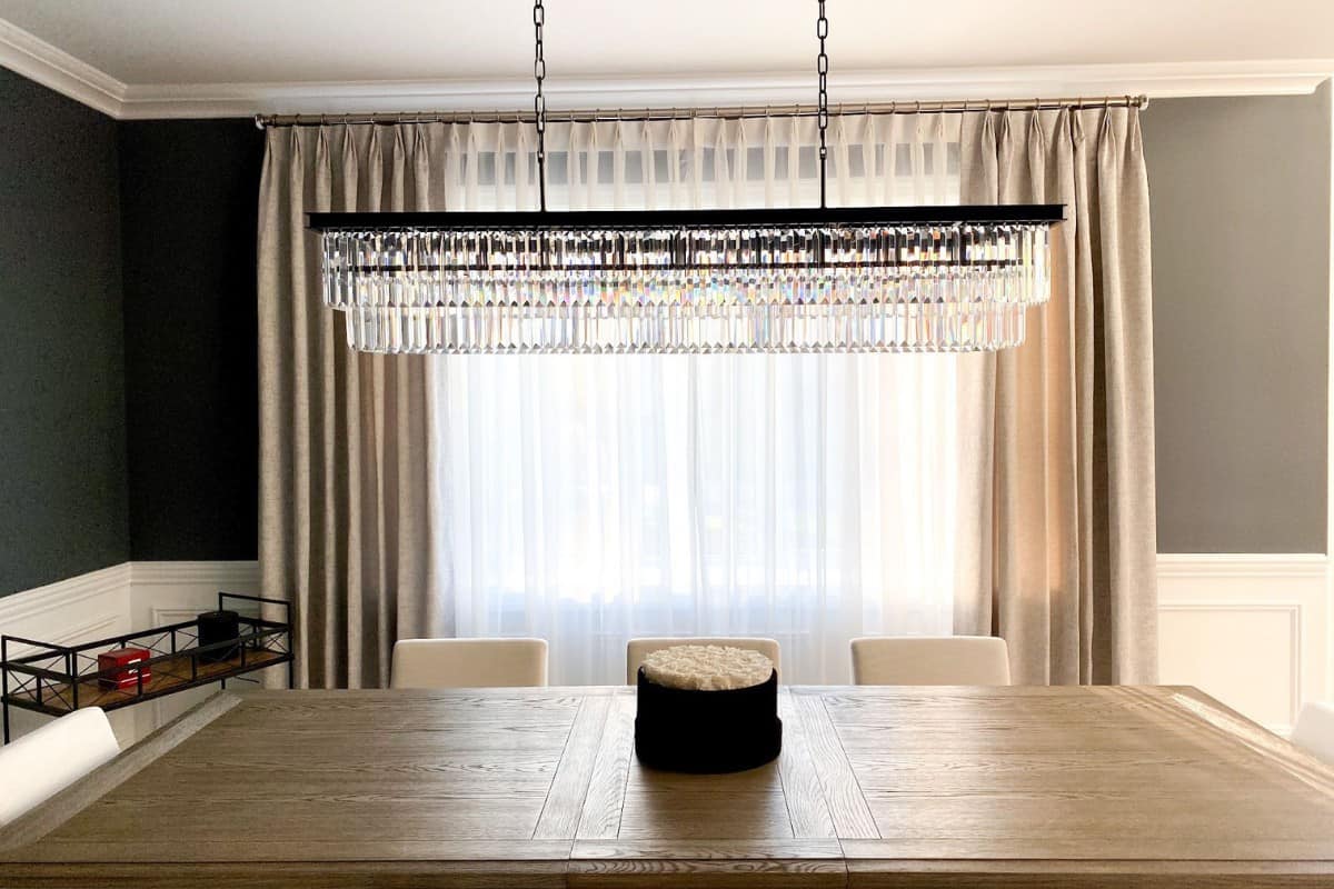 Sheers And Drapery Panels Dining Room