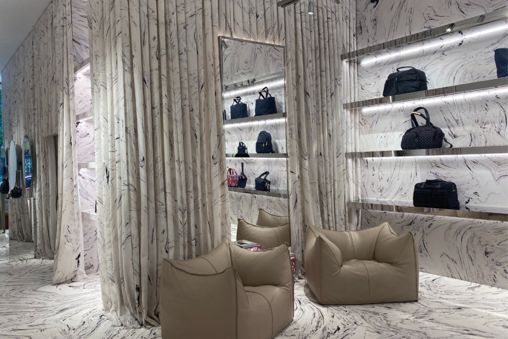 Room divider drapes MZ Wallace New York