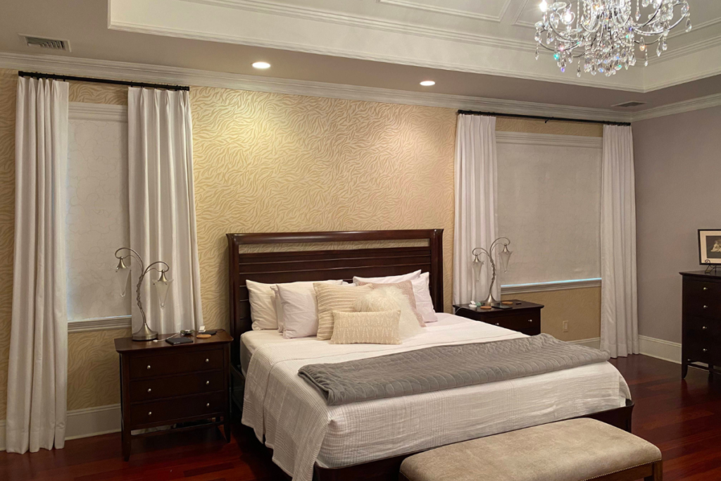 Blackout roman shades