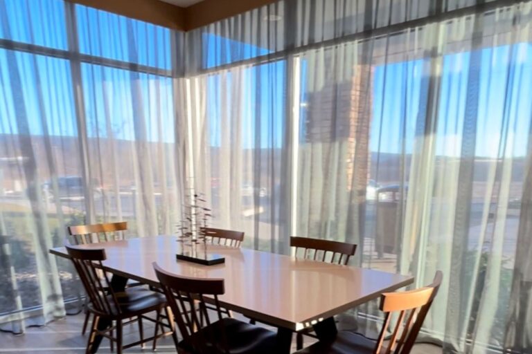 Conference room custom sheers