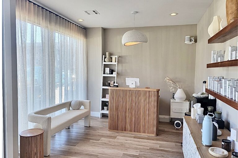 Spa Custom Ripplefold drapes