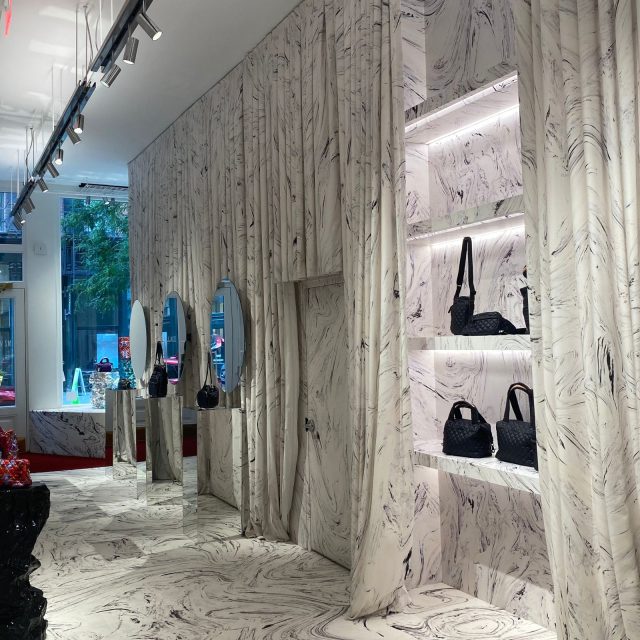 Custom Printed Drapes On Wall New York