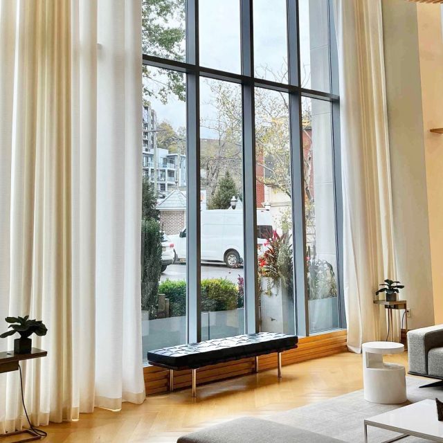 Custom Sheers in Lobby