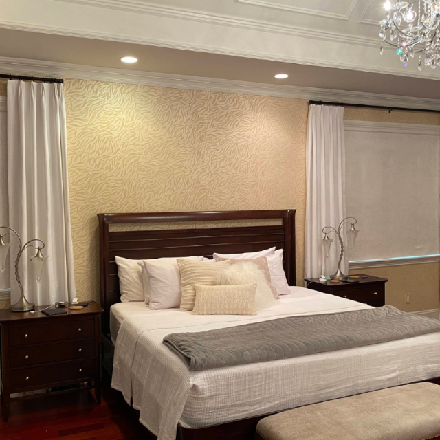 Blackout roman shades