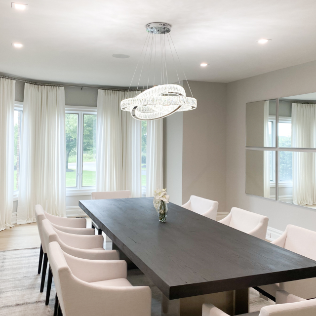 Dining room drapes breaking on floor