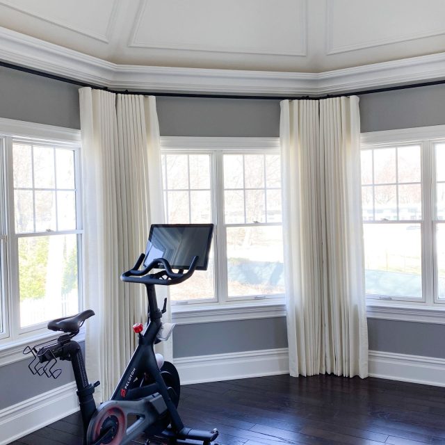 Master Bedroom Ripplefold Drapes