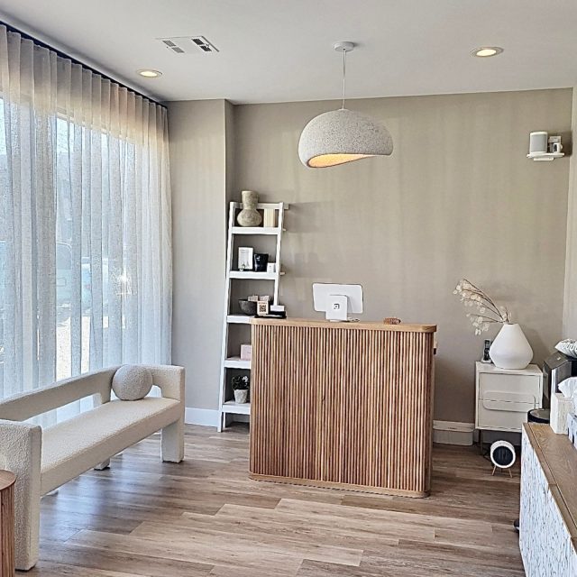 Spa Custom Ripplefold drapes